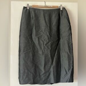 Gray Pencil Skirt